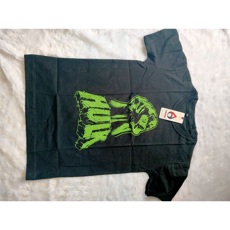 kaos anak laki-laki avenger Hulk hitam keren 7-9 th