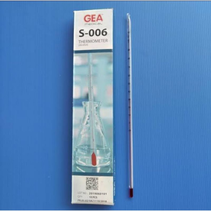 Thermometer alkohol -10-110° / -10-150° Thermometer alkohol -10-110 derajat -10-150 derajat Thermometer praktikum cek suhu