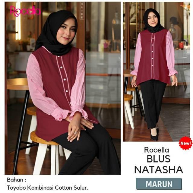 Blus Atasan Wanita Formal Untuk Kerja Toyobo