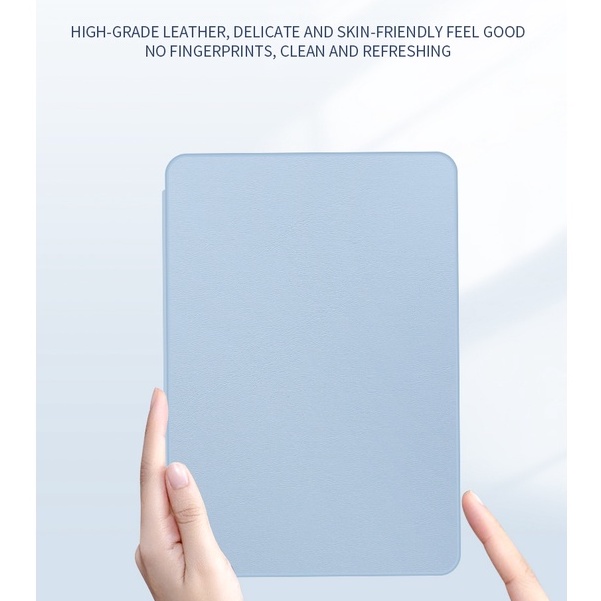 Untuk iPad 10.2 2021 2021 2019ipad 9th 8th 7th Generation Tablet Casing A2603 A2604 A2428 Fashion High End Akrilik Bening360° Casing Pelindung Penutup Flip Stand Putar