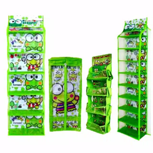 RAK SET 4 IN 1 ( Rak Tas ,Rak Sepatu , Rak Jilbab , Rak kosmetik ) gantung-1