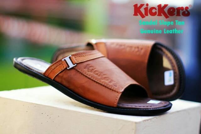 SANDAL SLOP KICKERS KULIT ASLI