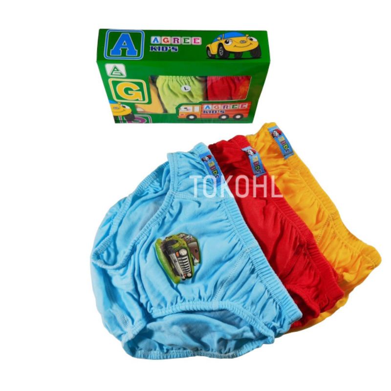 Agree Kids AK 020 Celana Dalam Anak Laki-Laki 1 Box Isi 3 Pcs