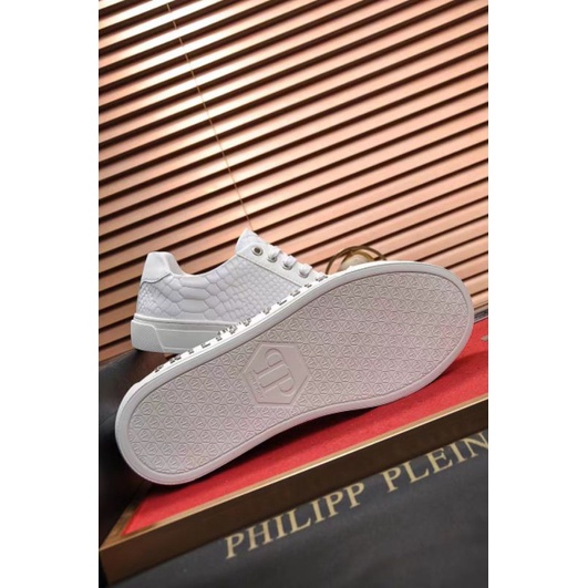 sneaker pria philipp PLEIN sepatu cowok mirror vip shoes men run away top PP Brand P1SHOES new styles