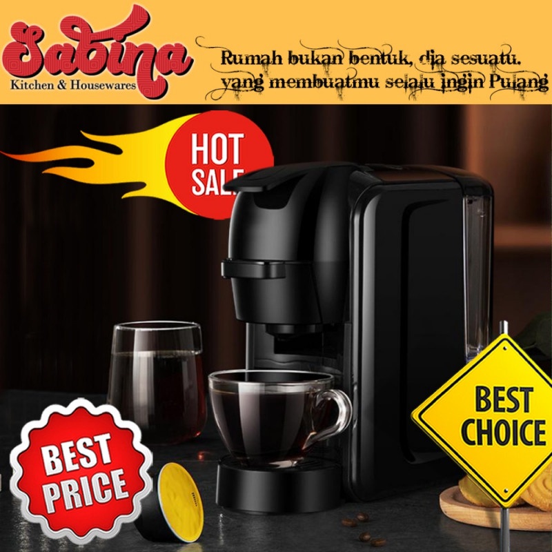 Mesin Kopi 3in1 Capsule Espresso for Nespresso Dolce 600 ml 1450 W