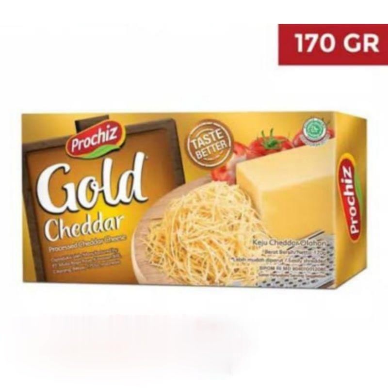 

keju prochiz gold cheddar 170 gr processed cheddar cheese