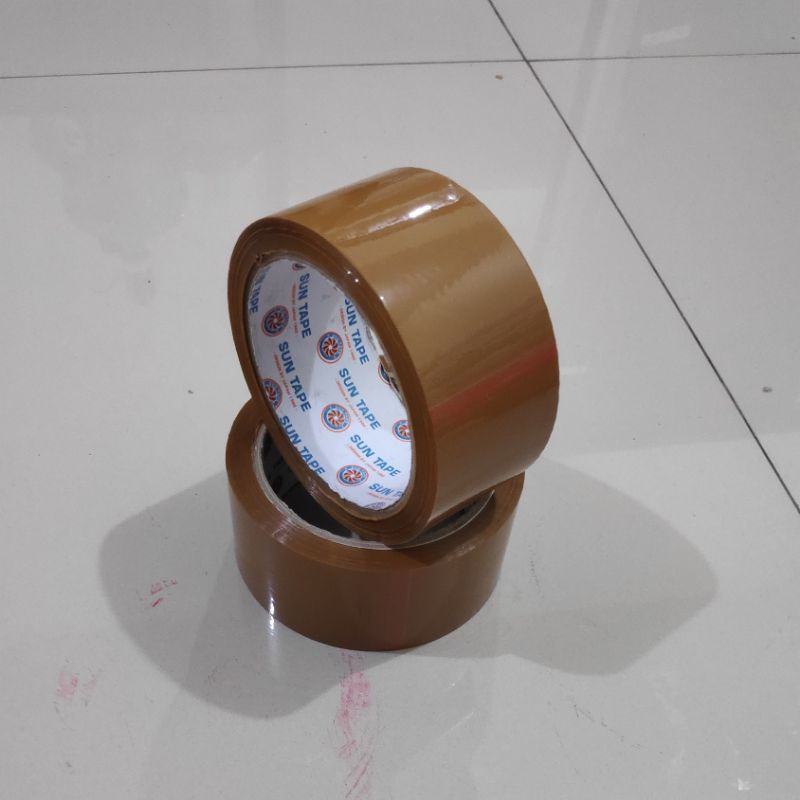 LAKBAN BENING - COKLAT 2 INCI - LAKBAN MURAH - PELEKAT - SOLASI - TAPE