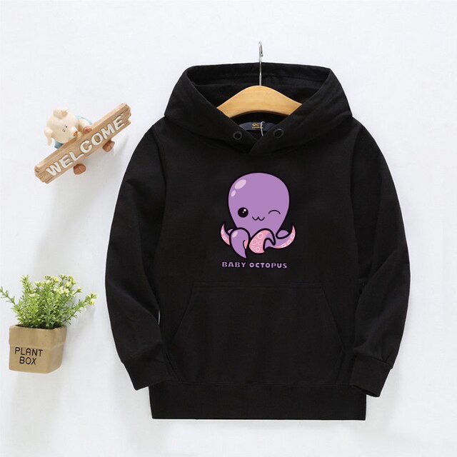 Hoodie Anak Unisex Baby Octopus SIze M-XL