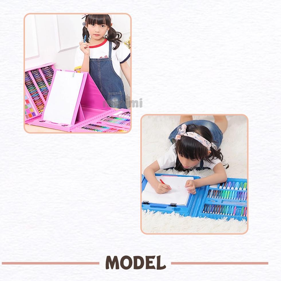 

[KODE PRODUK M00DG8269] Crayon Mewarnai Alat Mewarnai Oil Pastel Anak Set 5 IN 1 Isi 208pcs Oil Pastel Crayon 208 Macam Warna Set Koper 208 in 1 Cocok Untuk Kad MINIMI