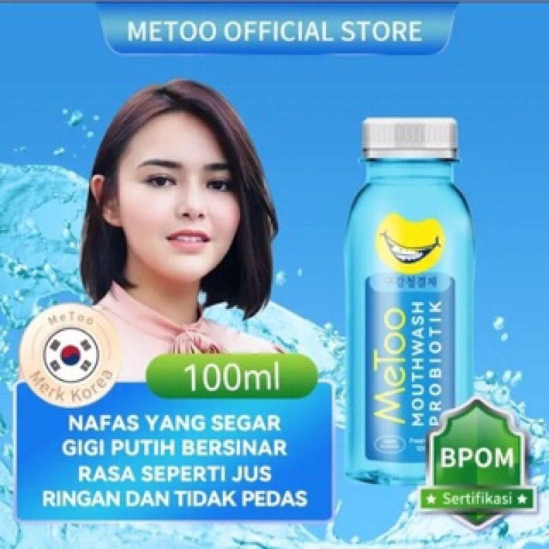 Metoo Mouthwash Fresh Mint Pemutih Gigi Obat Kumur Probiotik Penghilang Karang Gigi Dan Bau Mulut