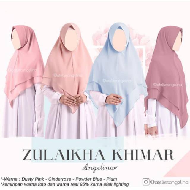 Zulaikha khimar Dusty pink HP S