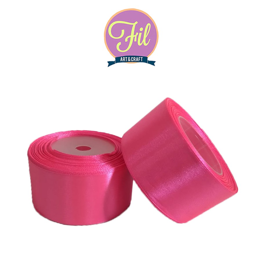 

Pita Satin Pink Tua 1.5 inch / Pita Kain 1.5" / Pita Satin 1.5inch