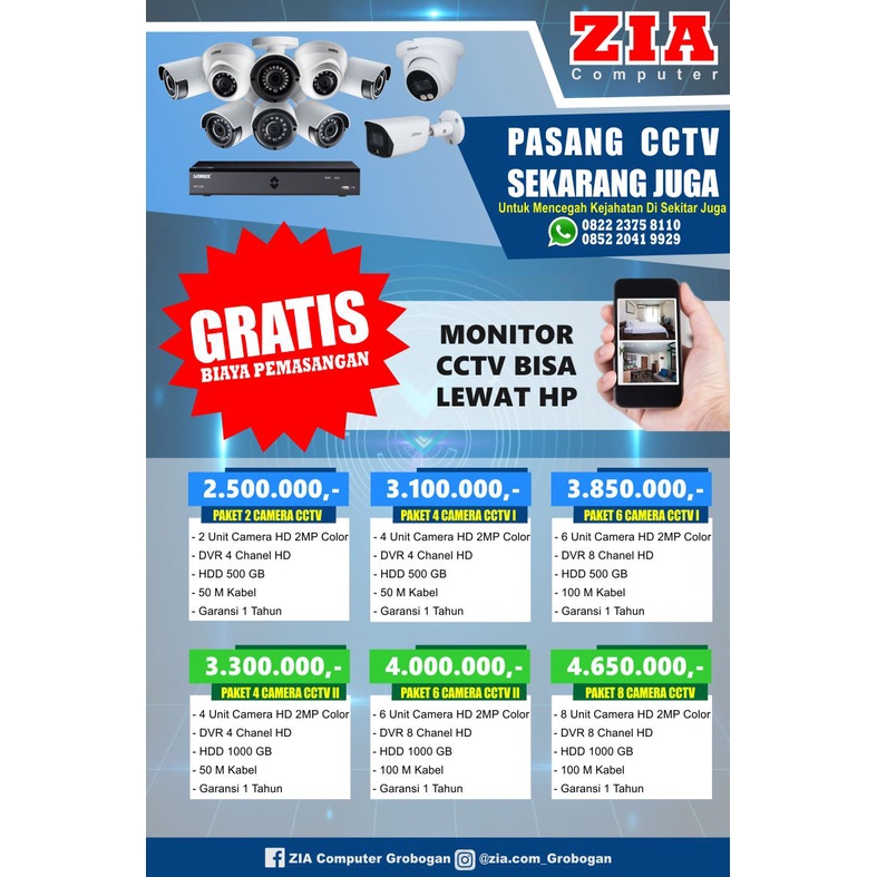 PASANG CCTV GROBOGAN