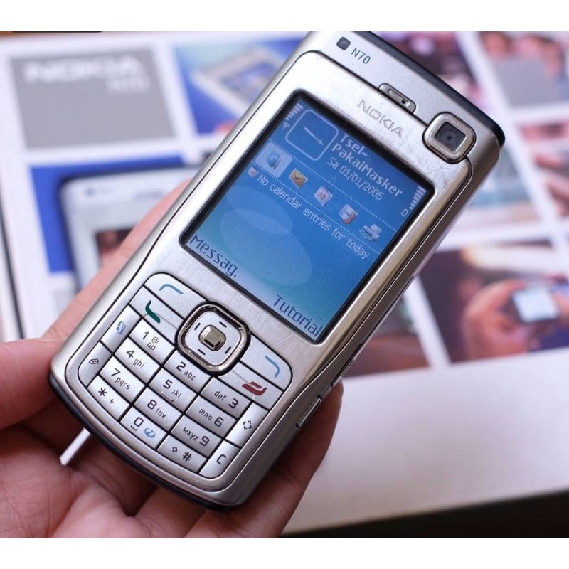 NOKIA N70 * SILVER * JADUL BERKWALITAS * MESIN ORIGINAL