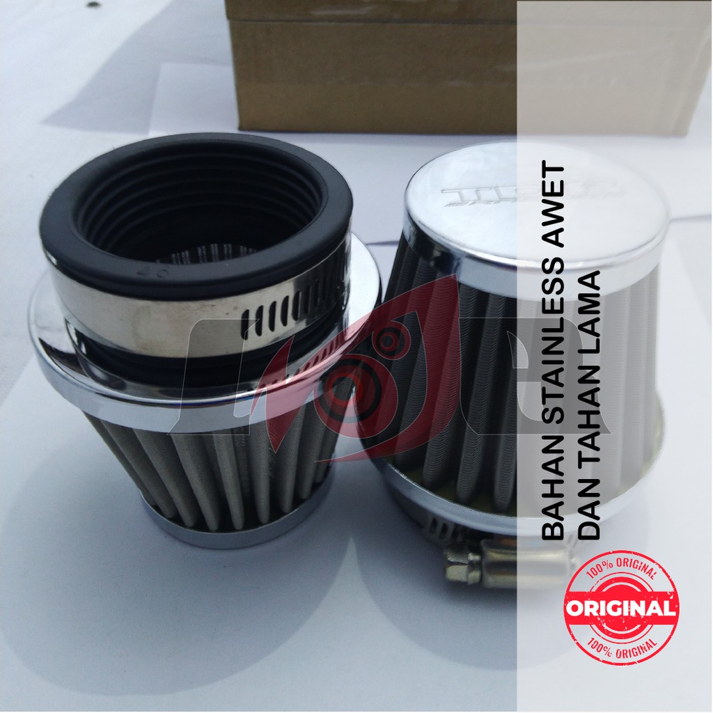 PE24 Open Filter Udara TDR Karburator PE 24 Saringan Stainless KNN K&amp;N