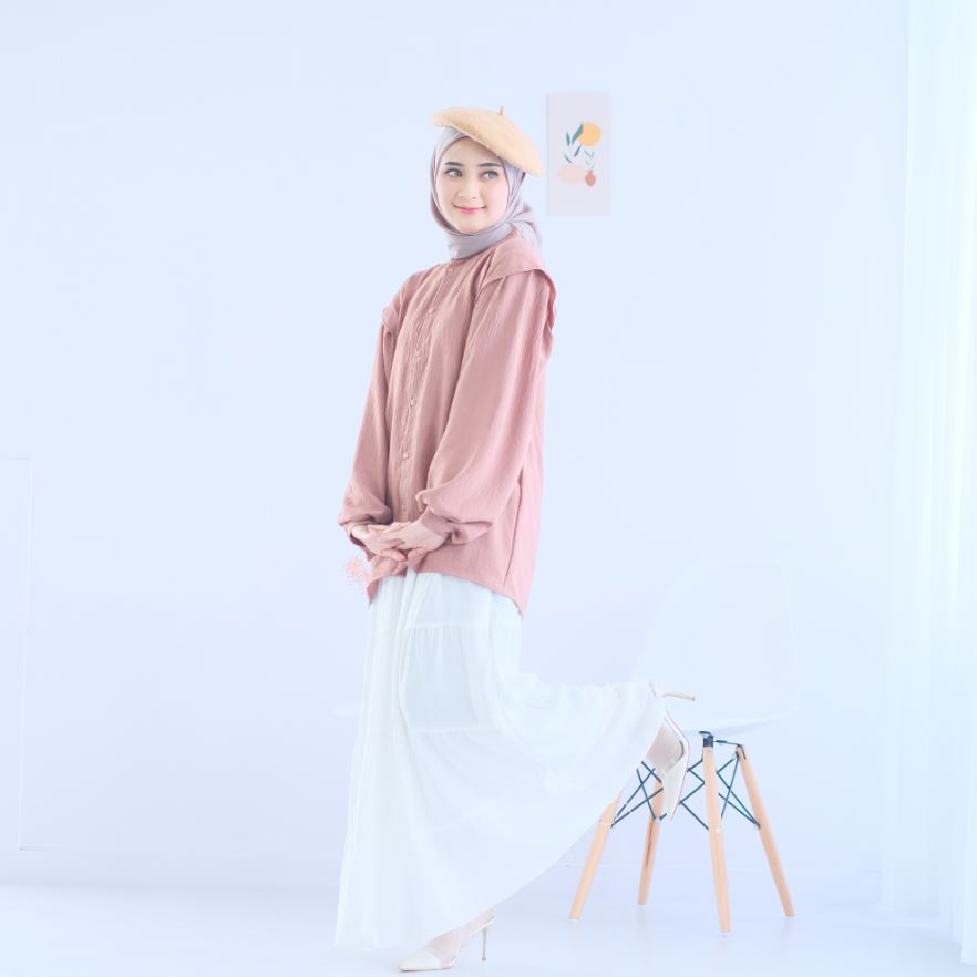 (AMD) KEMEJA TASYANA AIRFLOW CRINCLE BLOUSE WANITA