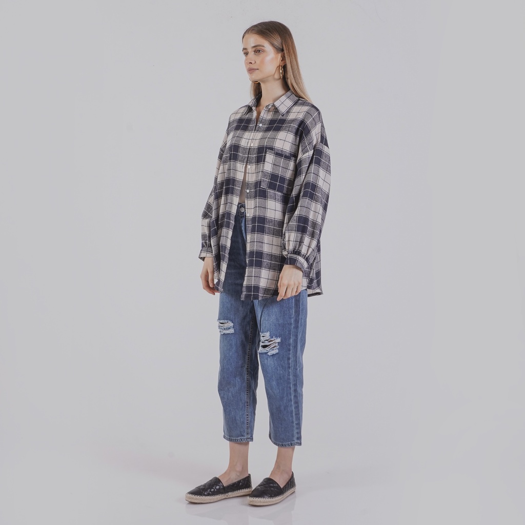 This Is April – Kemeja Wanita Ellen Top Cream – 181100-3