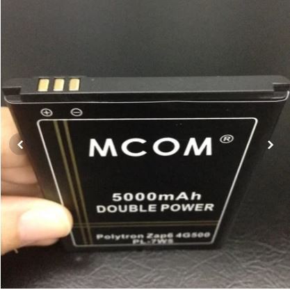 Mcom Battery Batre Baterai Double Power Mcom Polytron Zap 6 Cleo 4G 500 PL-7W5 PL7W5