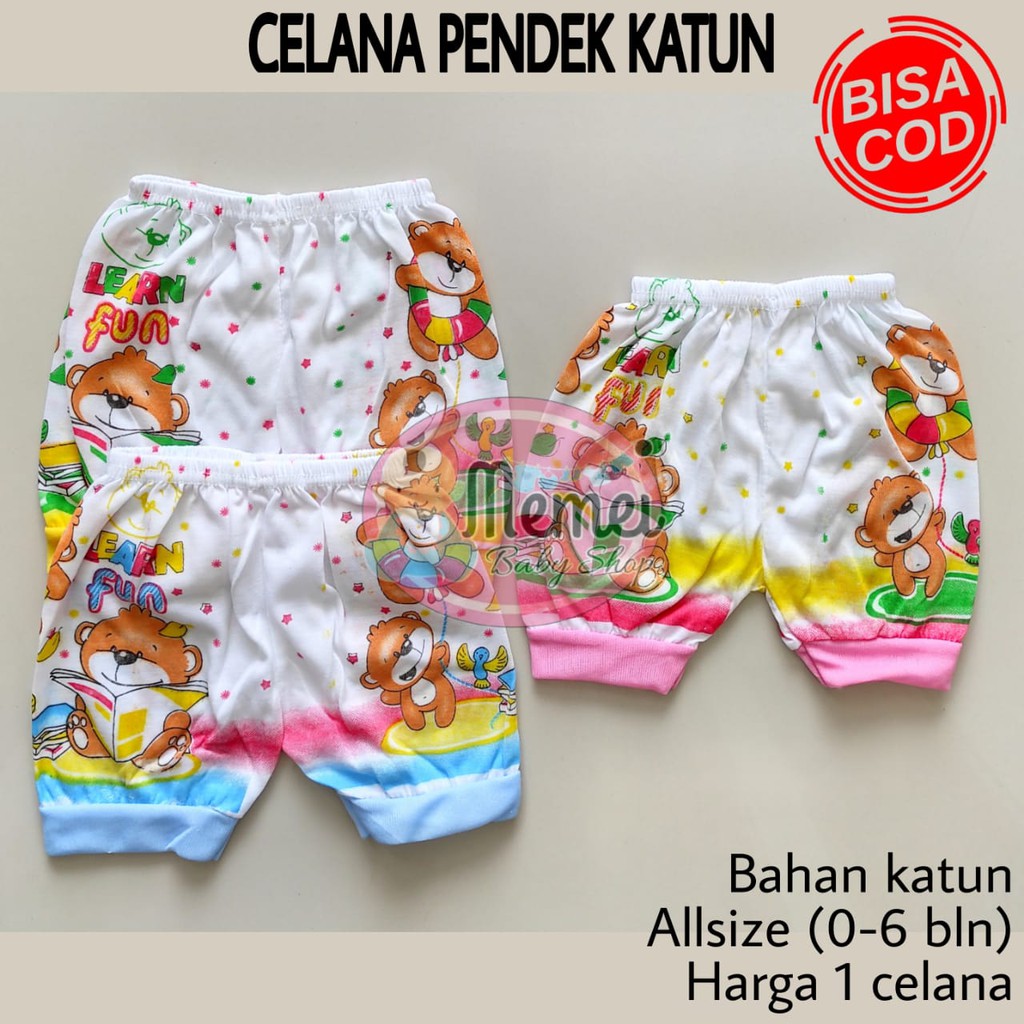 Celana bayi pendek KATUN perlengkapan bayi lahir