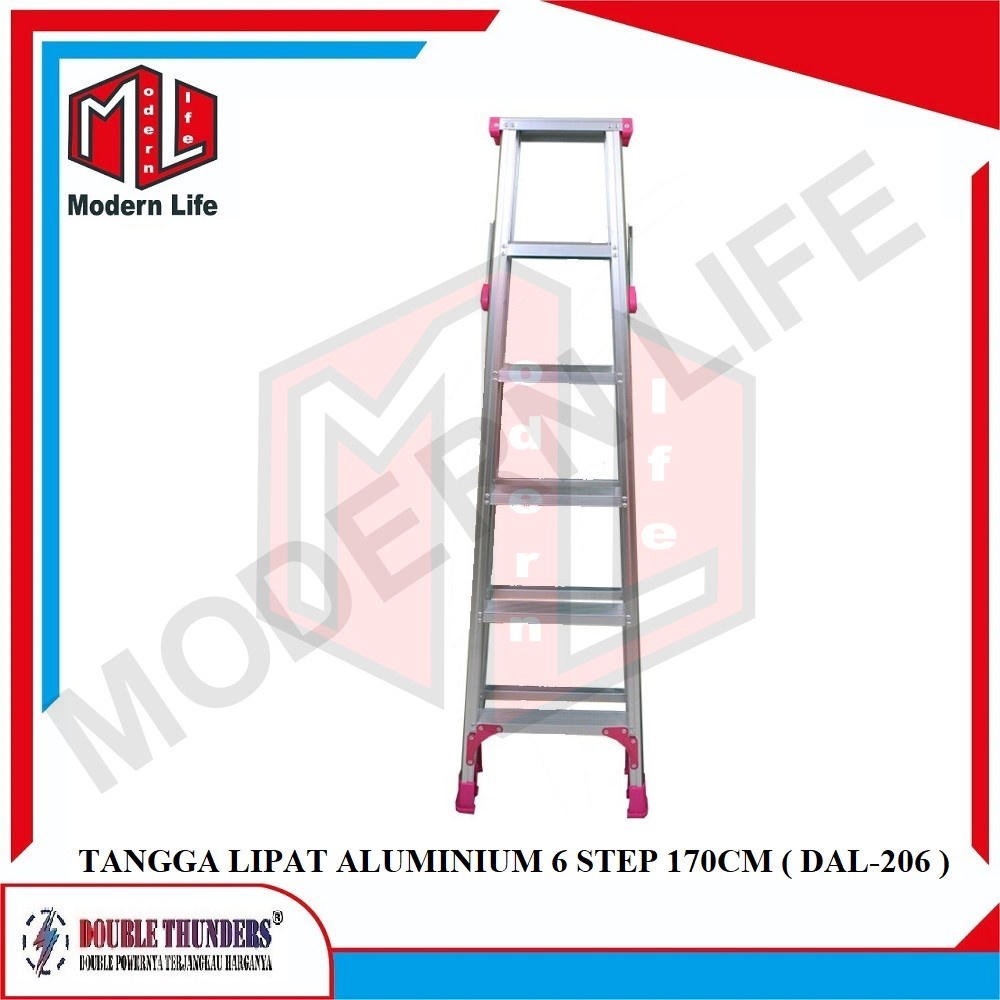 Tangga Lipat Aluminium 170cm 6 Step DT DAL206