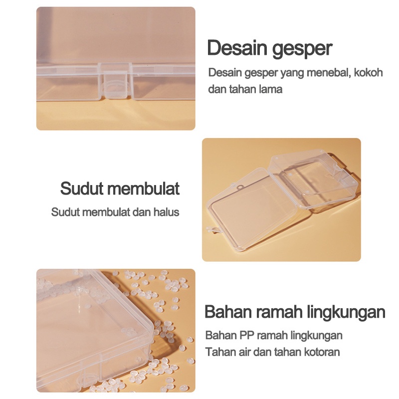 Kotak Plastlk/Kotak penyimpanan teether/Kotak plastik transparan persegi/C 67