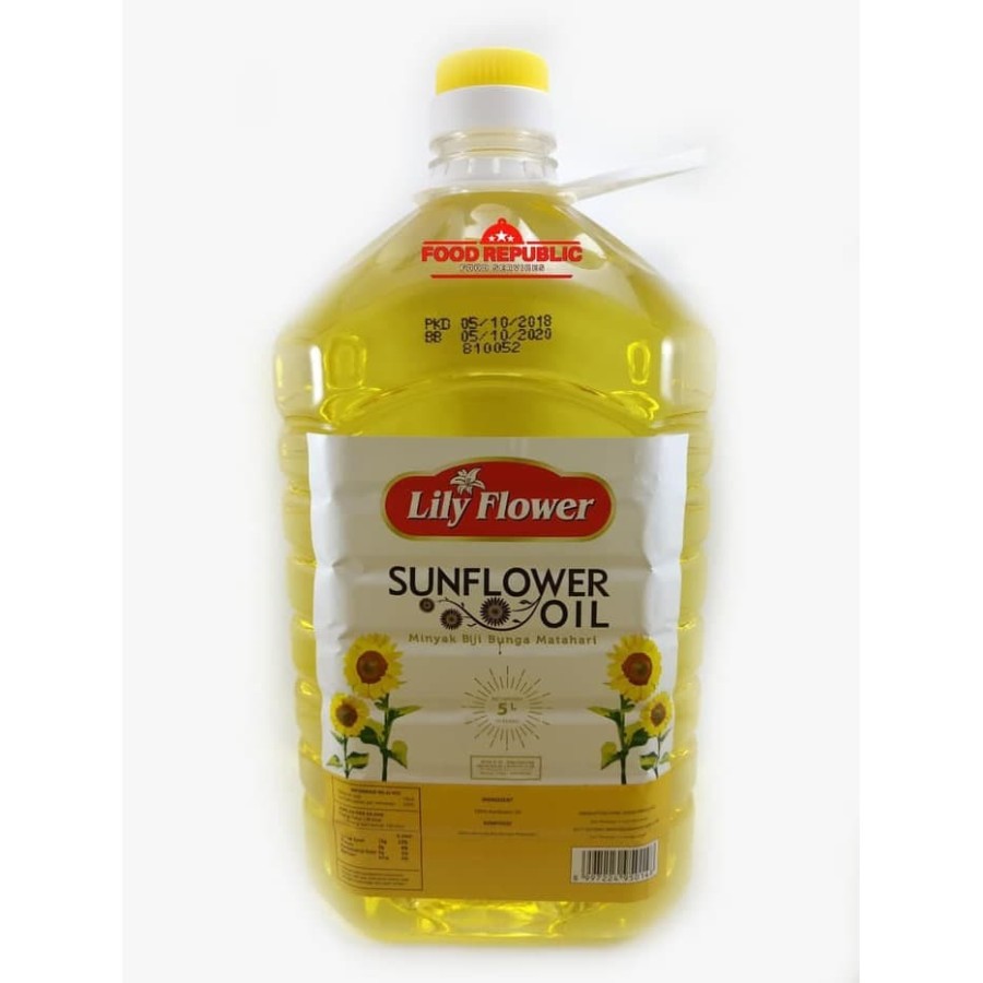 

SUNFLOWER OIL LILY FLOWER 5 LT- MINYAK BUNGA MATAHARI IMPORT HALAL