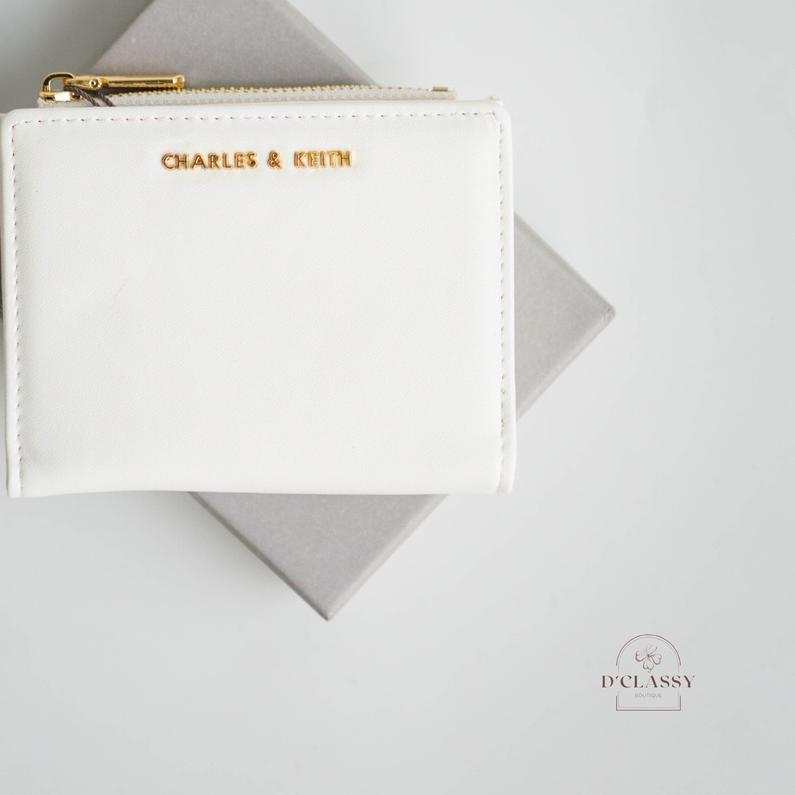 ♪ WALLET CHARLES & KEITH MINI TOP ZIP WALLET || FAUX LEATHER CK6-10680907 ♦