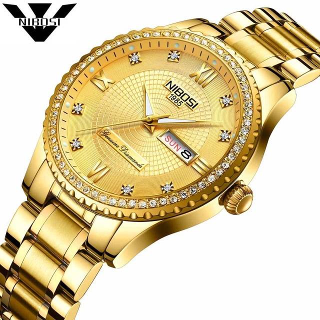 NIBOSI Jam Tangan analog Luxury Pria 