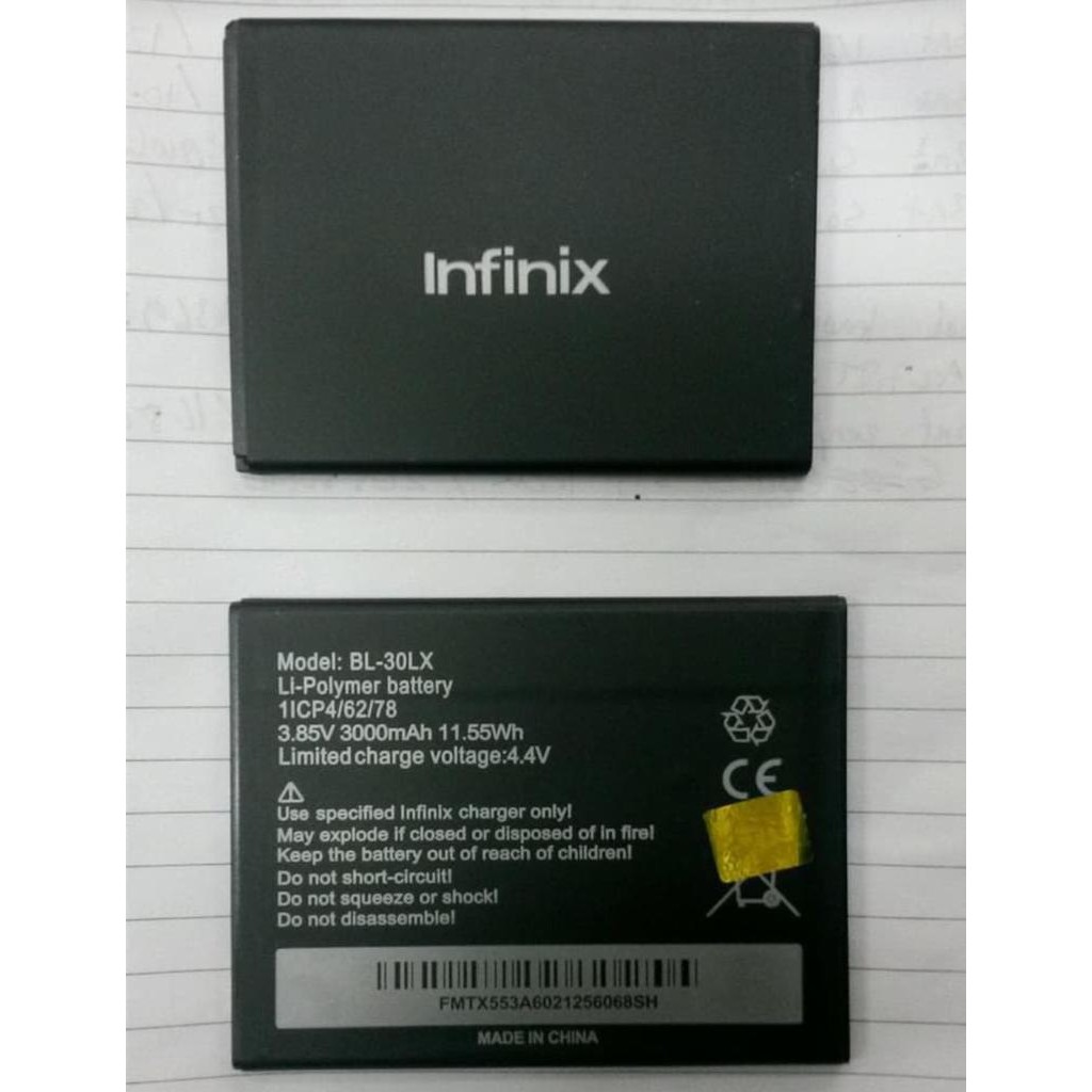 Baterai Infinix Hot 3 Lite  / Infinix Hot 3 Max / Infinix X553 / Infinix X554 / Infinix BL-30LX
