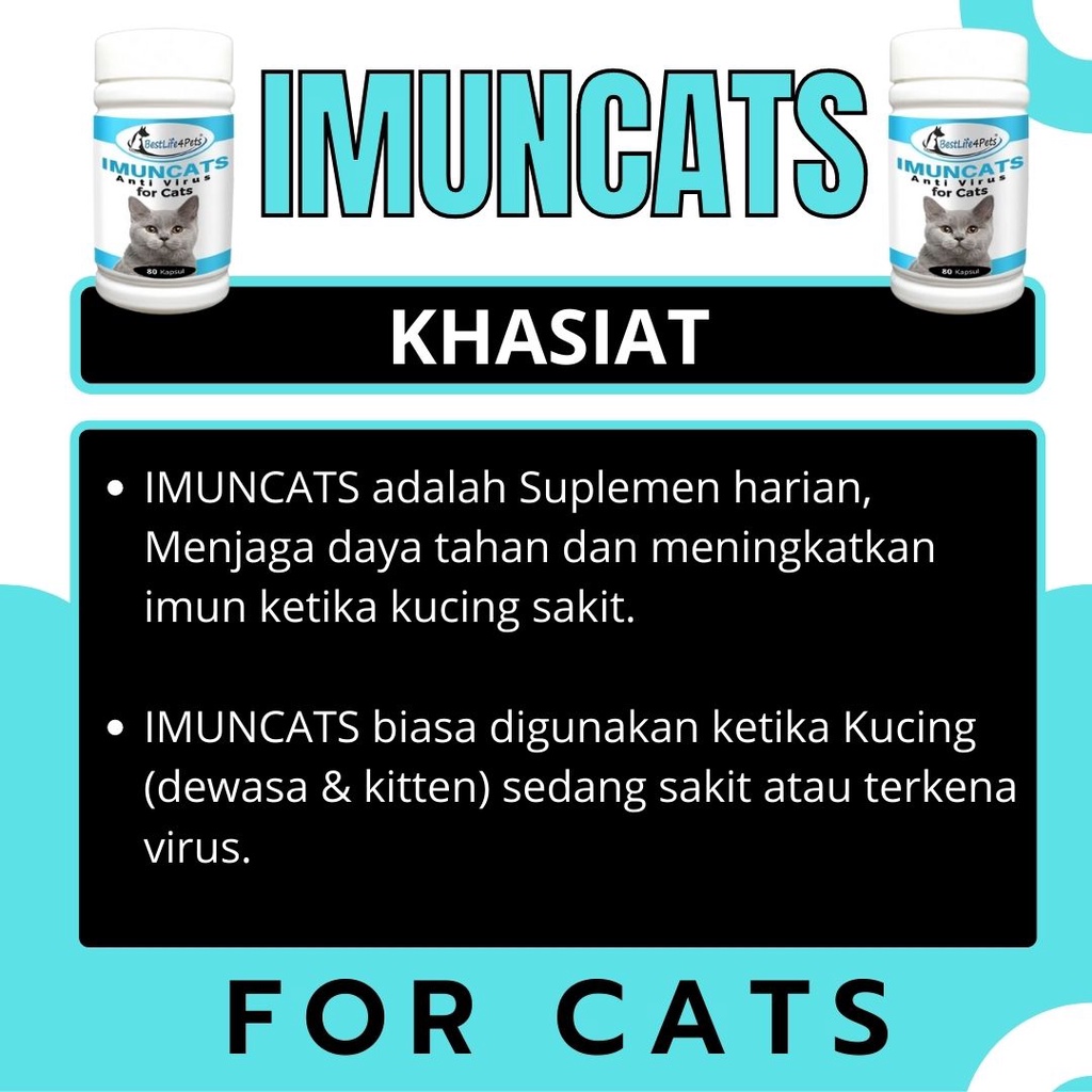 Imun Booster Anti Virus Kucing Trnsfer Factor Capsule FEFFAARM