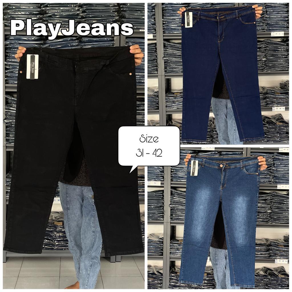 Celana Jeans Pinggang Resleting Jumbo Celana Jeans Jumbo Polos Celana Jeans Resleting Bigsize Polos