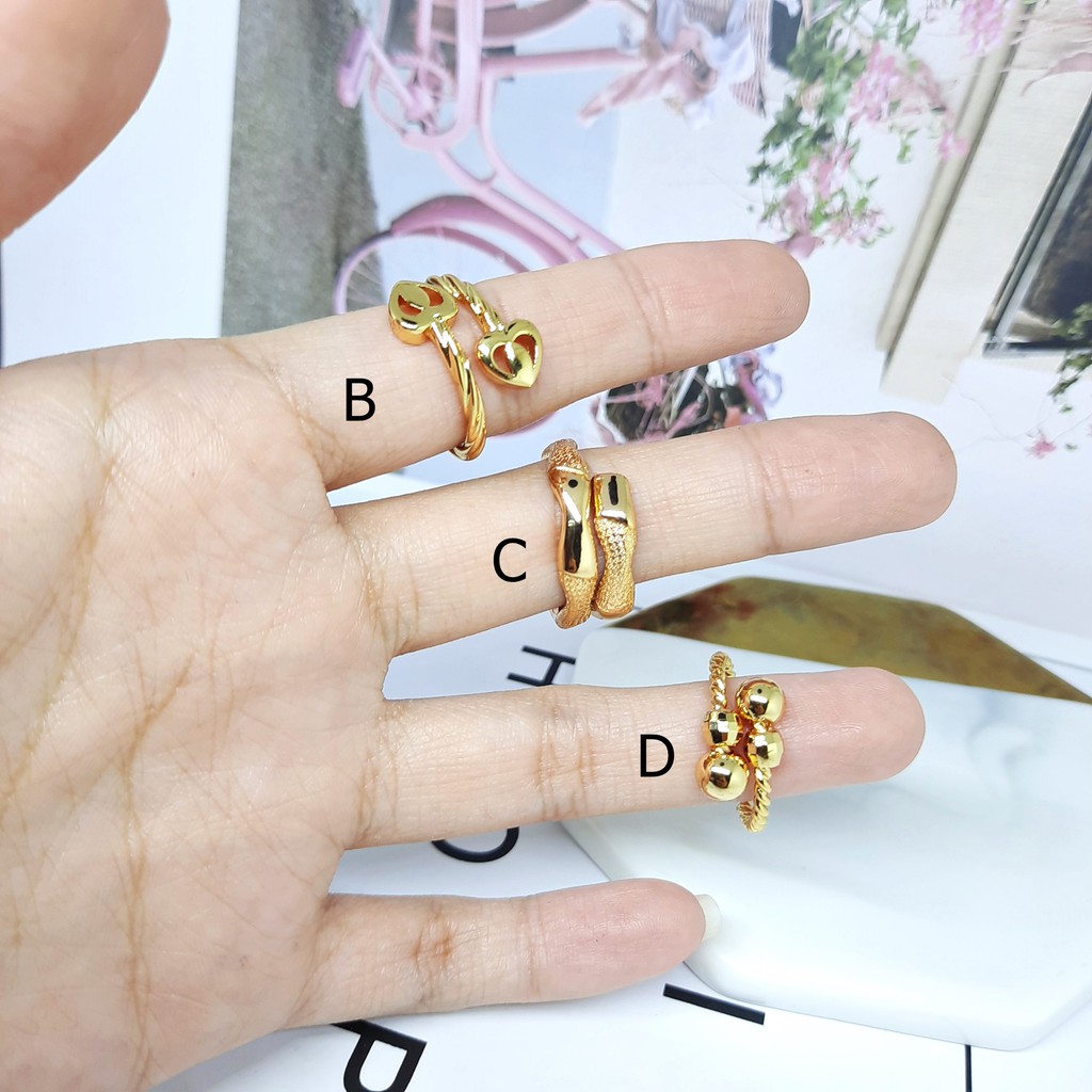 Cincin Xuping Model Bukaan Size Adjustable Besar Kecil - BR374