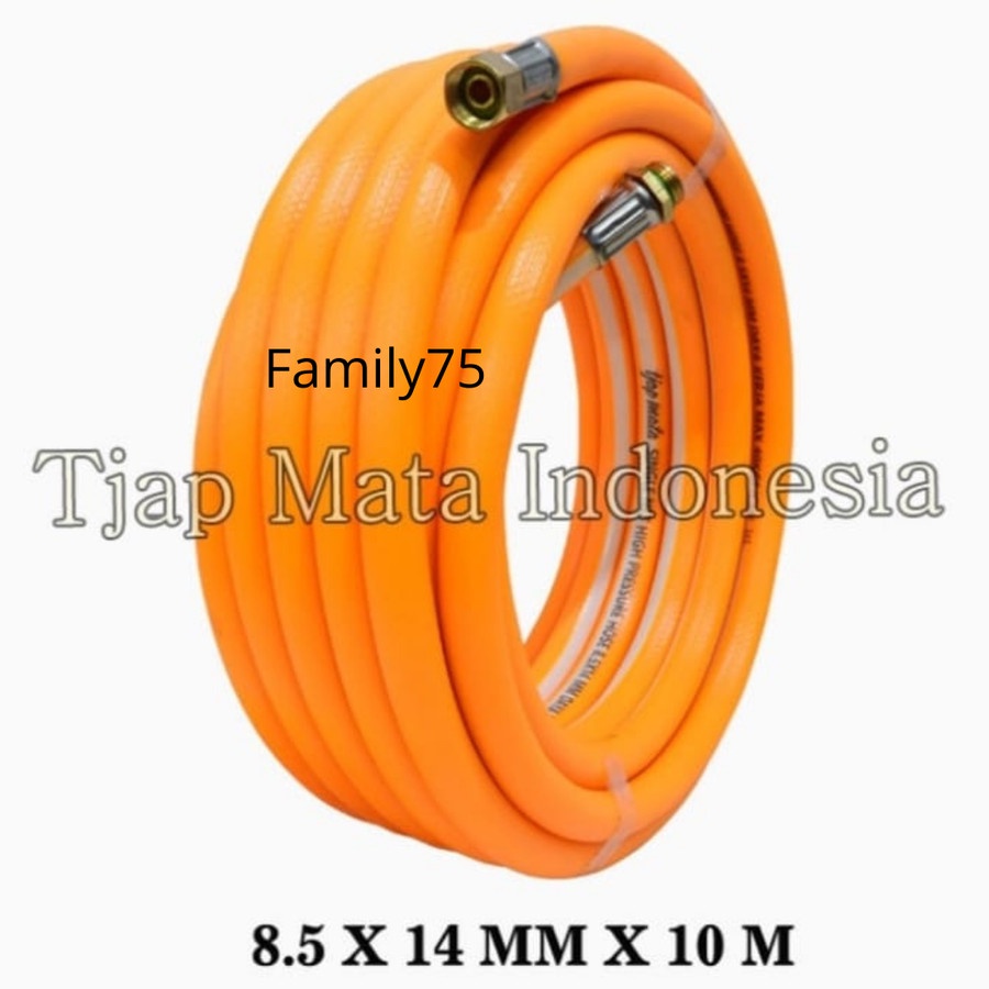 Selang cuci steam kompresor angin 10 meter Tjap Mata Cap Mata