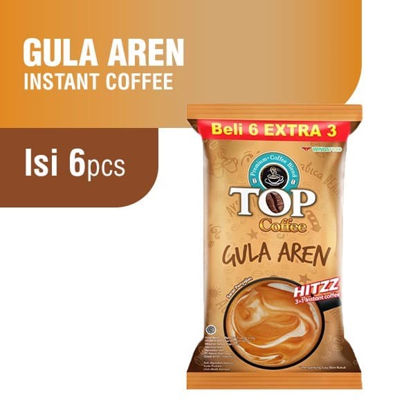 

t01thy Top Coffee Kopi Instan Gula Aren 22 Gr X 6 Pcs Ds20X11