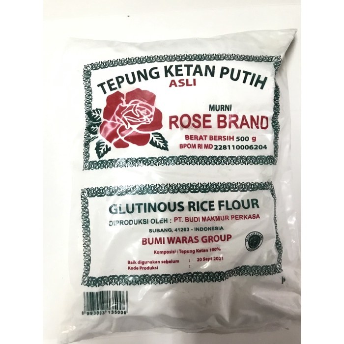 

Ketan-Beras-Tepung- Tepung Ketan Putih Rose Brand 500Gr -Tepung-Beras-Ketan.