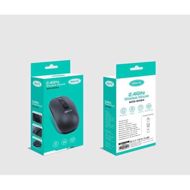 Mouse Wireless NISUTA/MIKUSO  Mouse 2.4GHz MOS-W085