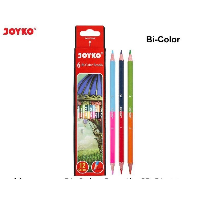

Pensil 12 warna JOYKO Bi-Color CP-Bi100
