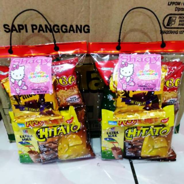 

Paket bingkisan souvenir ultah anak anak