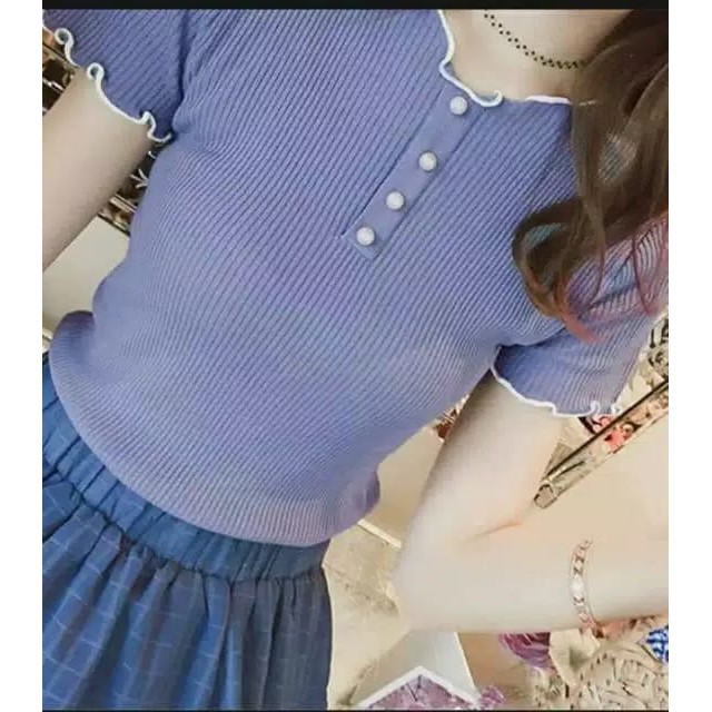 baju rajut kriwil wanita  baju rajut import korea  baju rajut import wanita terbaru blouse