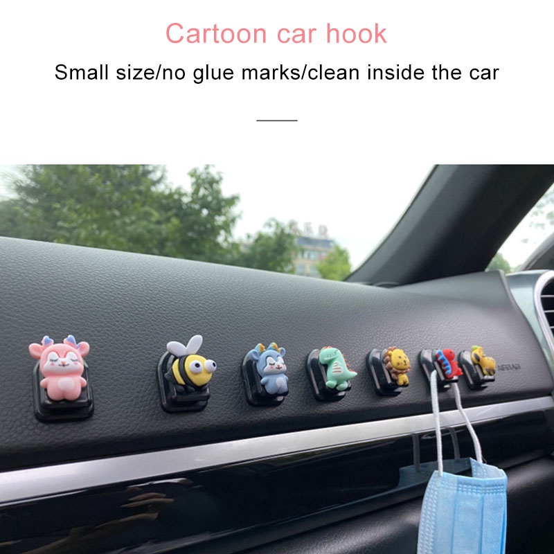 【COD】Hook Tempel Kuat Kartun/Gantungan Serbaguna Tempel Dinding Tembok Car Seat Back Hook