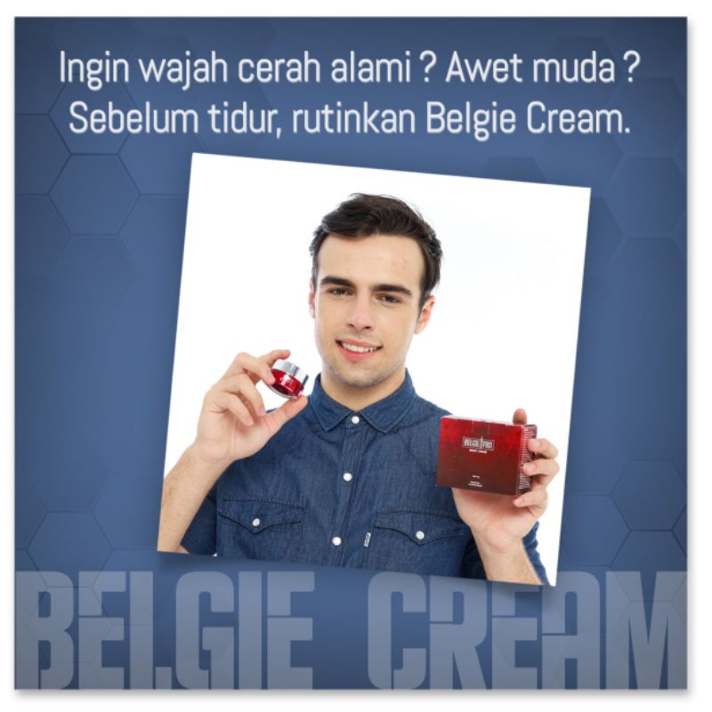 Facial Night Cream Belgie Pro - Hilangkan Flek dan Jerawat