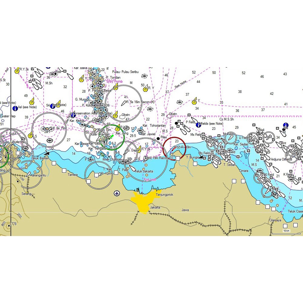 Peta GARMIN Bluechart 585/585 Plus - Wilayah Laut Indonesia