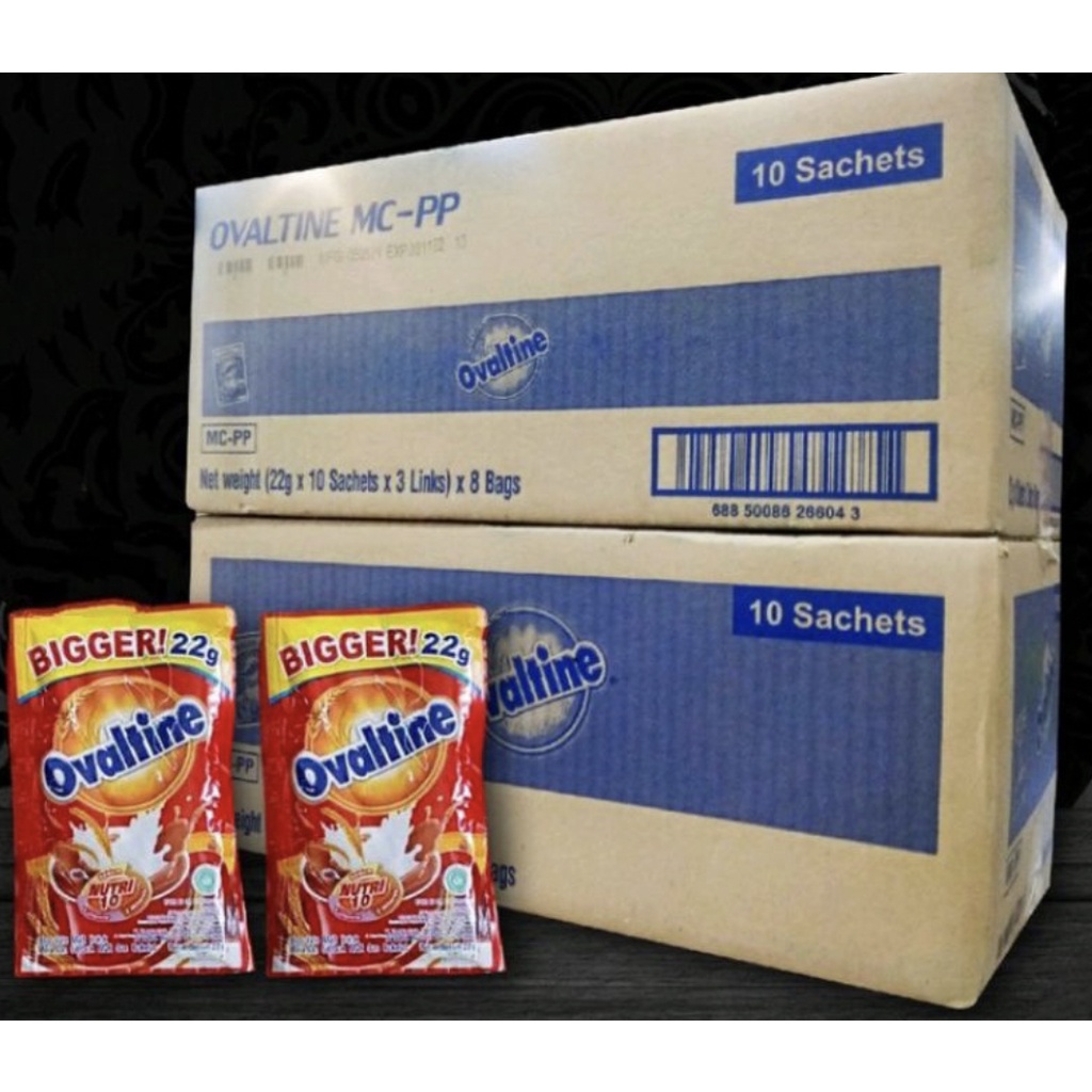 

Ovaltine sachet dus ( 22g x 240 sachet ) / susu bubuk coklat ovaltine sachet