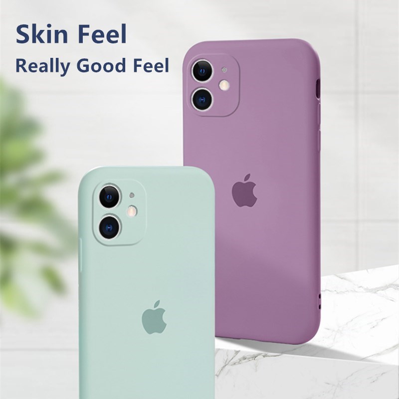 Soft Case Silikon untuk iPhone Xs Max XR 7/8 Plus Perlindungan Lensa Anti Jatuh Casing