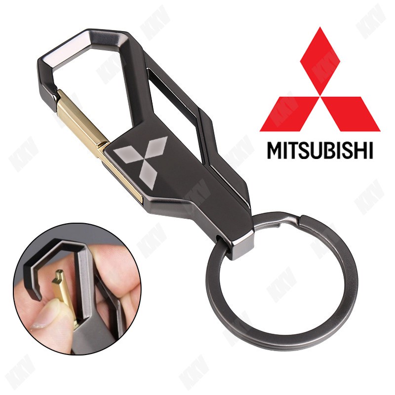 G028 | Gantungan Kunci Logo Stainless Metal Carabiner Remote Aksesoris Mobil Motor Honda Yamaha