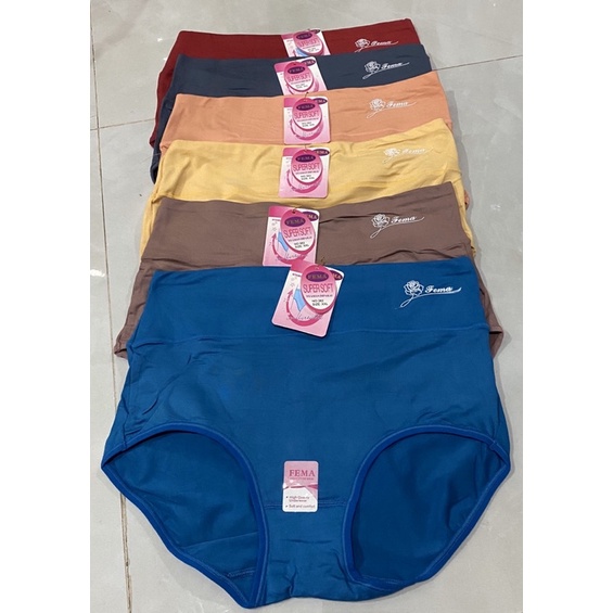 cd tinggi merk fema highwaist / cd wanita highwaist bahan katun tebal tinggi smpai perut