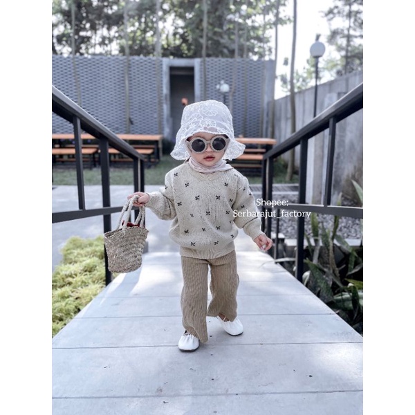 Veya knitwear polka/Sweater anak 1th-3th/Sweater Rajut Anak