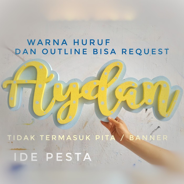 

custom nama styrofoam / tulisan huruf Sterofoam 70 cm Berkualitas