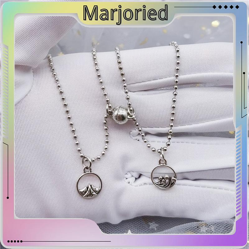 2 Pcs/set Fashion Satu Sama Lain Magnetik Pasangan Kalung Perhiasan Pria Dan Wanita Pasangan Hadiah Hari Valentine-MJD-MJD