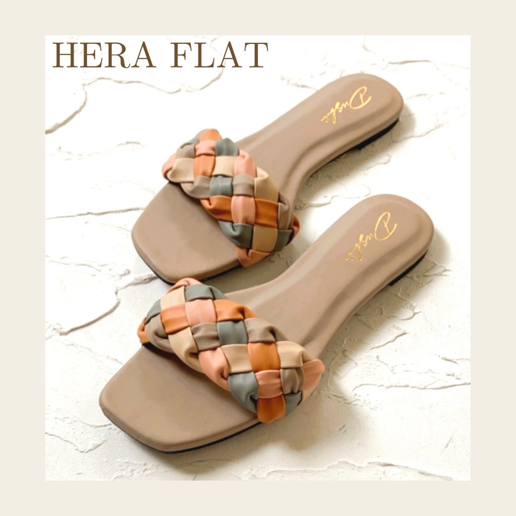 Hera flat - Sandal kepang wanita flat